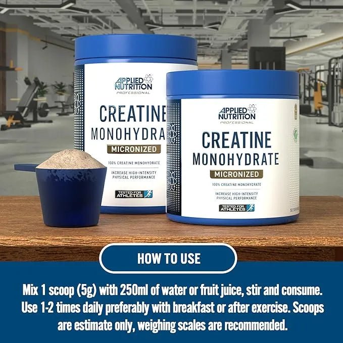 applied nutrition creatine monohydrate 250g ( made in uk ) (😊free delivery😊)