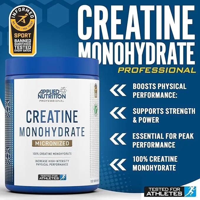 applied nutrition creatine monohydrate 250g ( made in uk ) (😊free delivery😊)