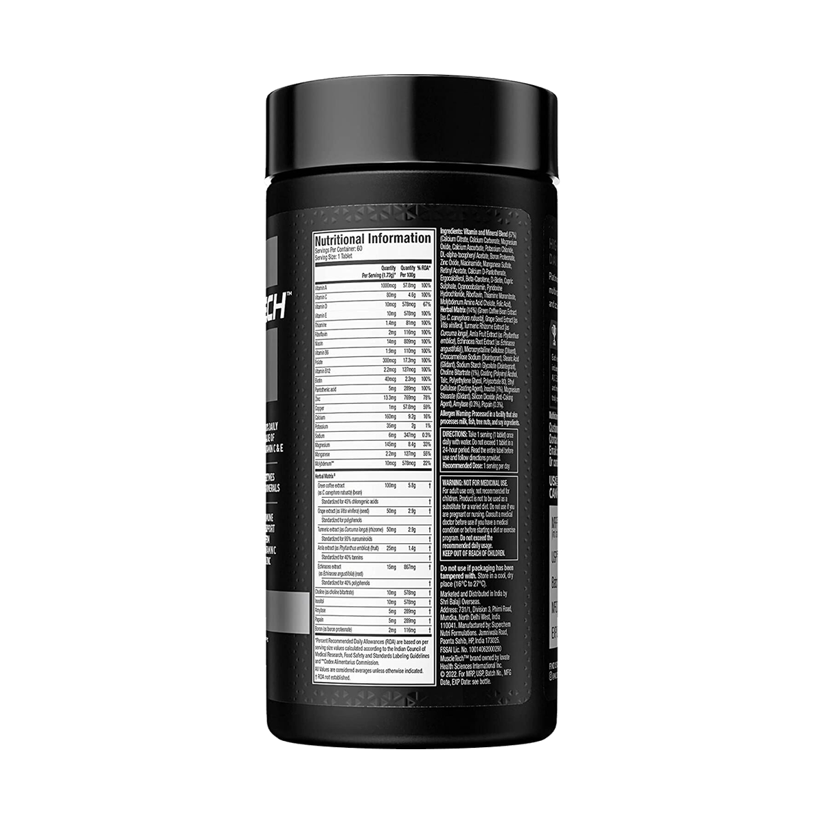 muscletech platinum multivitamin 60 tablets ( π free delivery π )