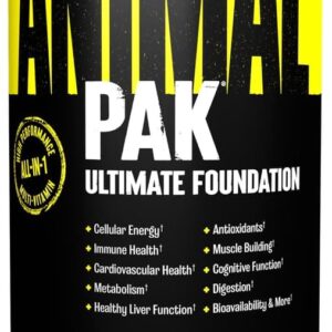 animal pak convenient all in one vitamin & supplement pack zinc, vitamins c, b, d, amino acids and more sports nutrition performance mulitvitamin...44packs ( 😊free delivery😊 )