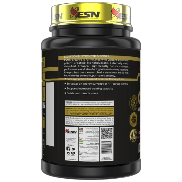 esn creapro purest creatine monohydrate 250g ( 83serving ) ( 😊 free delivery 😊 )