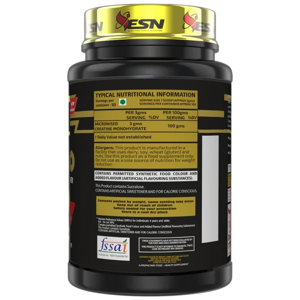 esn creapro purest creatine monohydrate 250g ( 83serving ) ( 😊 free delivery 😊 )