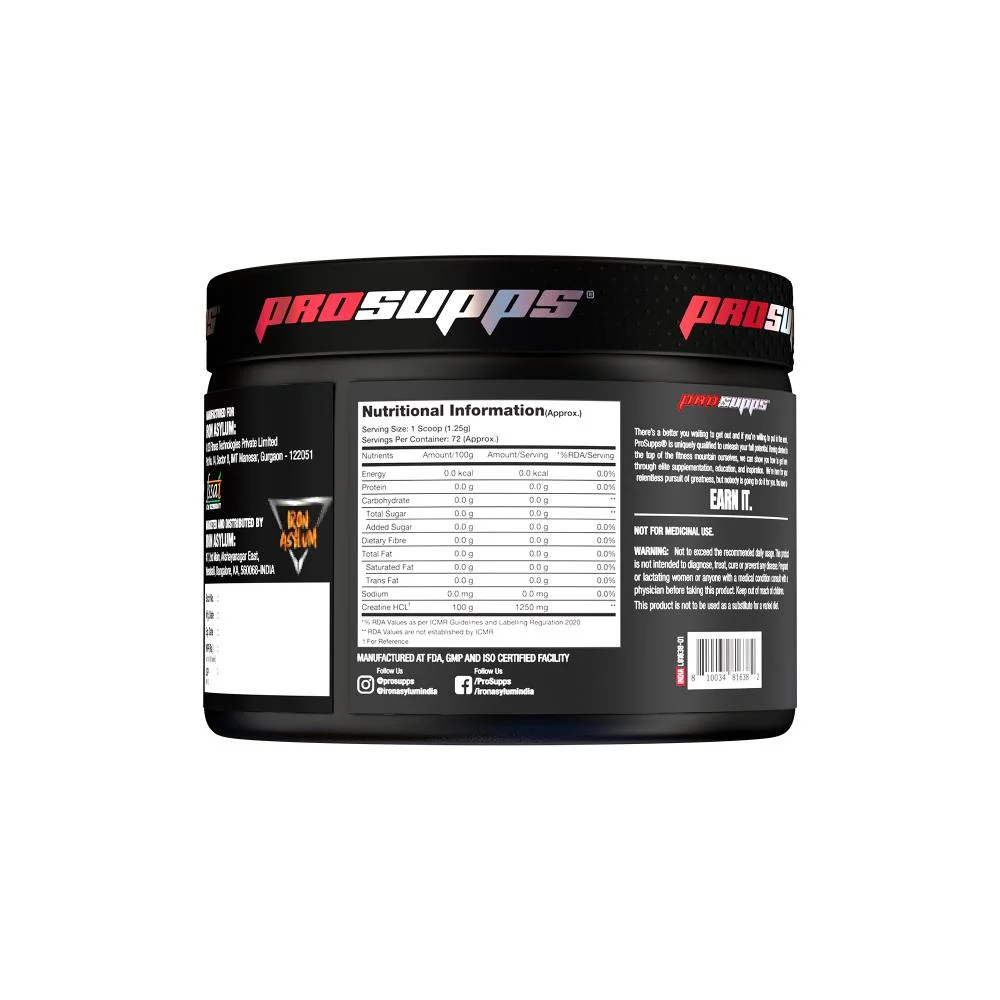 prosupps creatine hcl 90 gm (0.19 lb) ( π free delivery π )