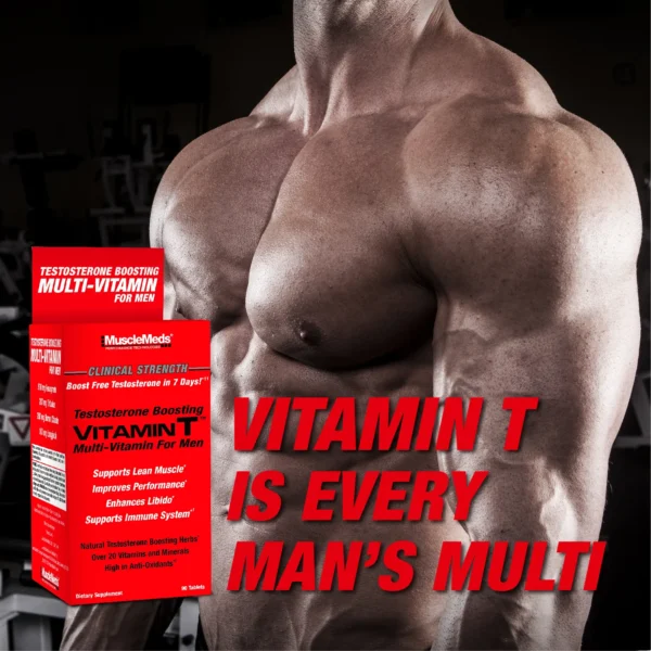 musclemeds vitamin t multi vitamin for men 90tablets ( made in usa ) ( 😊free delivery😊 )