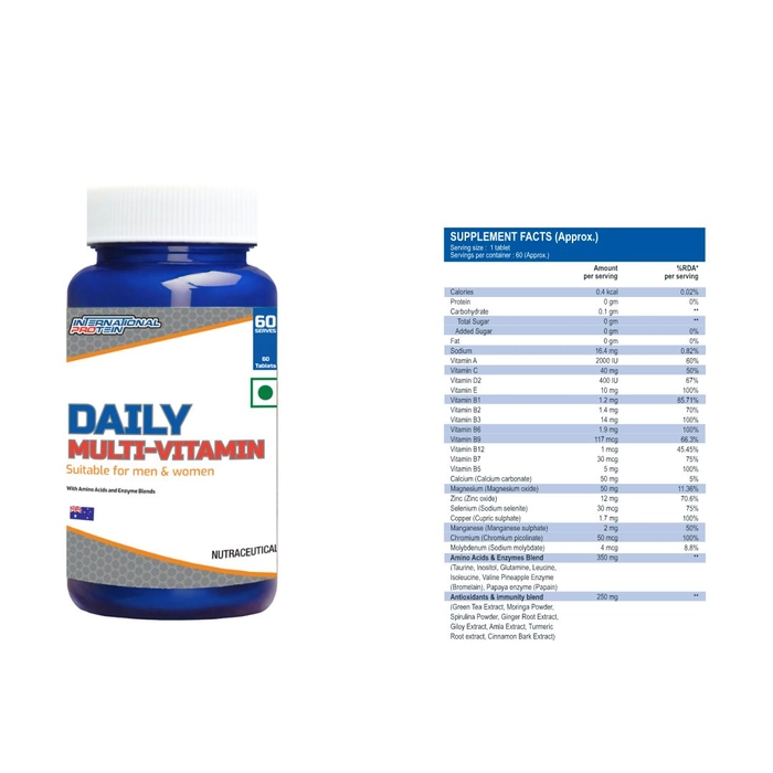 international protein daily multi vitamin men & women 60tab ( π free delivery π )