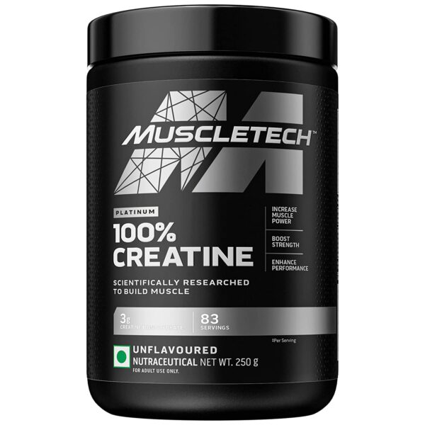 muscletech platinum 100% creatine 250g ( 83serving ) ( 😊free delivery😊 )