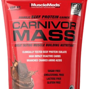 musclemeds anabolic beef protein gainer carnivor mass ( made in usa )