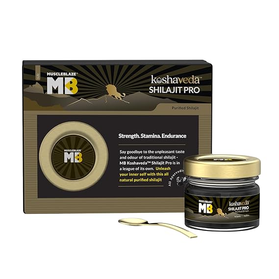 koshaveda shilajit pro by muscleblaze (20g shilajit ) ( π free delivery π )
