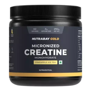 nutrabay gold micronised creatine monohydrate 250g pineapple ice teapre post workout supplement 2 1737939871.jpg