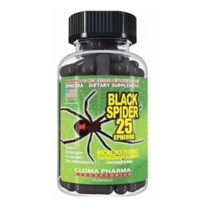 black spider™ fat burner by cloma pharma, 100 capsules