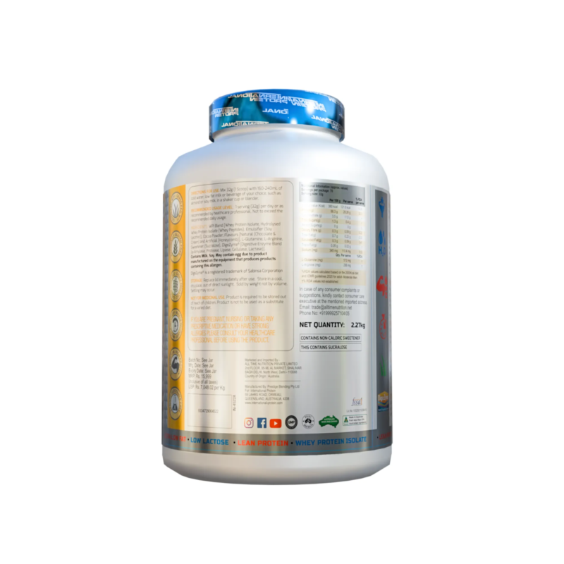 international protein amino charged wpi isolate protein 2.27kg ( made in australia ) international protein amino charged wpi isolate protein 2.27kg ( made in australia )
