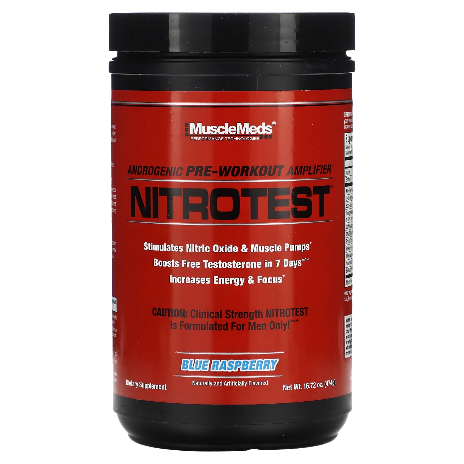 Musclemeds Nitrotest pre – workout 30serving ( Made in USA )