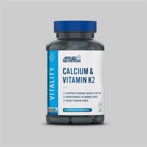 applied nutrition calcium & vitamin k2 60capsules ( made in uk )