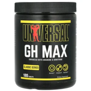 universal nutrition gh max enhanced with arginine & ornithine 180tablets ( made in usa )