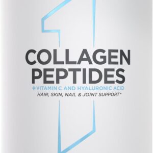 rule 1 proteins collagen peptides powder hydrolyzed bovine collagen, hyaluronic acid, and vitamin c. supports hair, skin, & nails