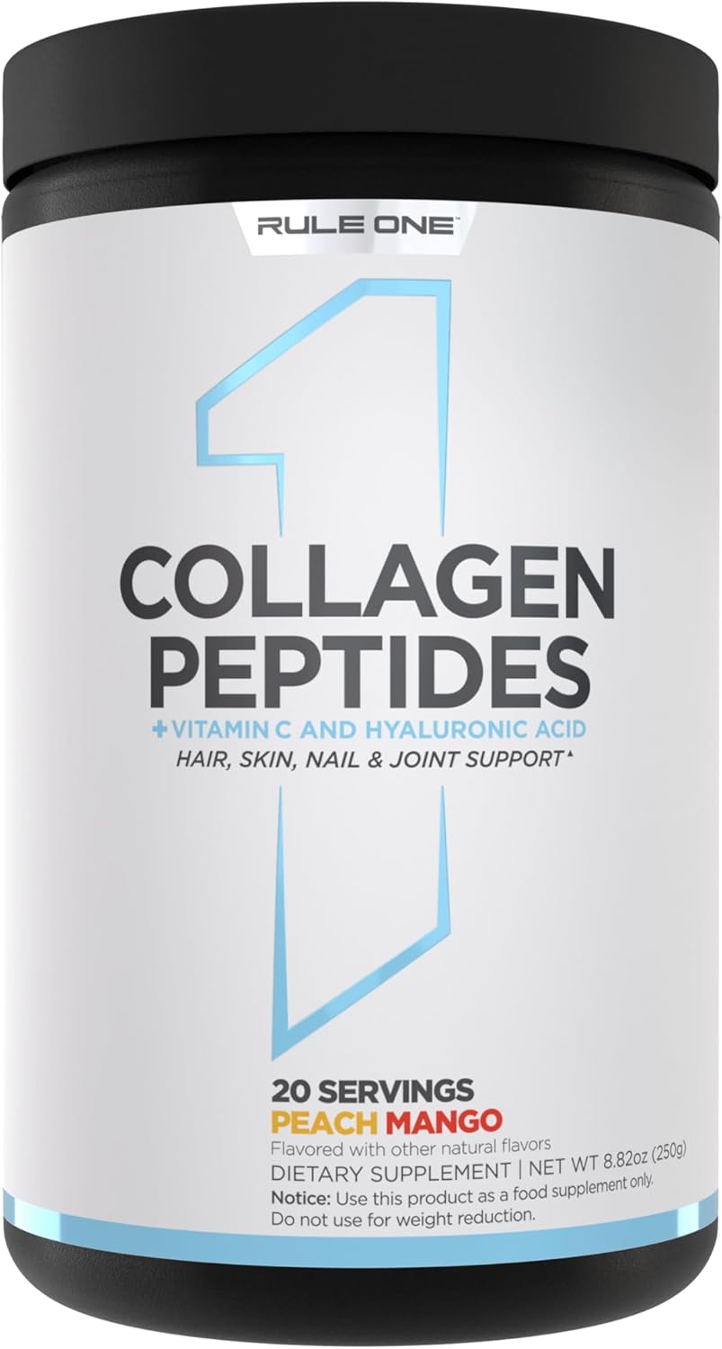 rule 1 proteins collagen peptides powder hydrolyzed bovine collagen, hyaluronic acid, and vitamin c. supports hair, skin, & nails rule 1 proteins collagen peptides powder hydrolyzed bovine collagen, hyaluronic acid, and vitamin c. supports hair, skin, & nails