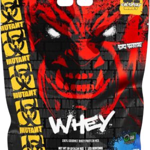 mutant whey|100% whey protein powder, 22g of protein, fast absorbing, easy digesting, 4.54 kg ( made in canada )