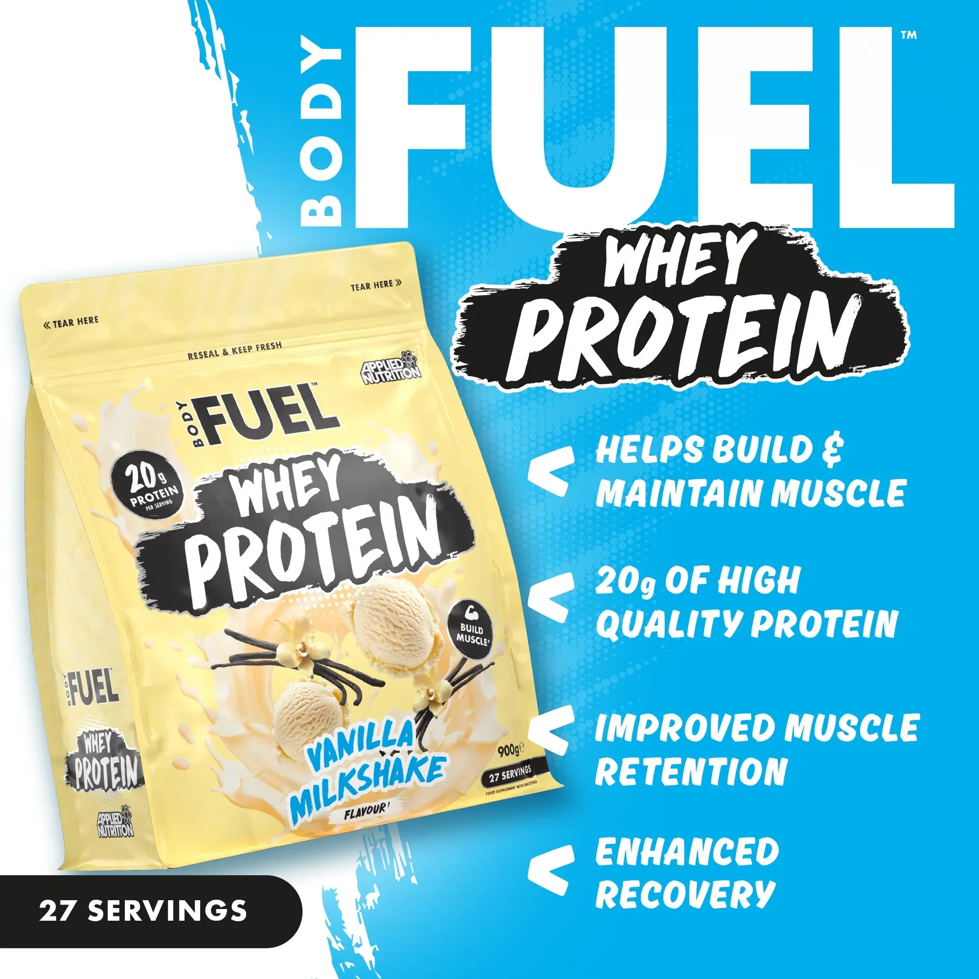 applied nutrition body fuel whey protein 1kg applied nutrition body fuel whey protein 1kg