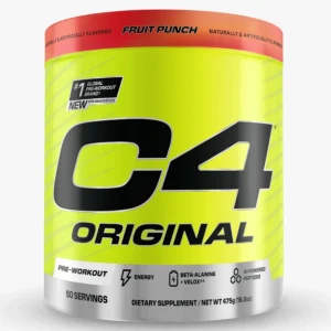 cellucor c4 original pre workout powder icy blue raspberry, zero sugar energy drink for men & women, 200mg caffeine with beta alanine, creatine & vitamin c, 50 servings ( made in usa )