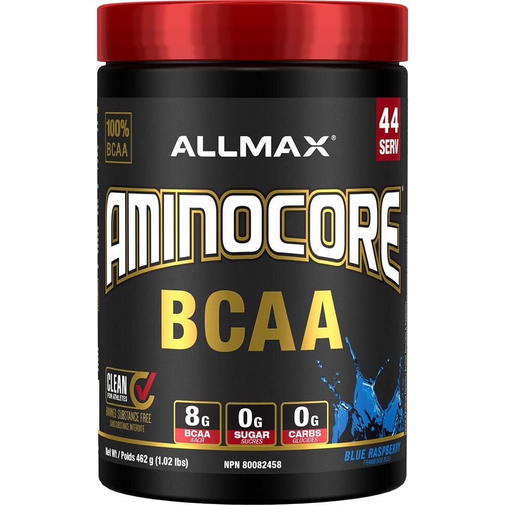 AllMax AMINOCORE BCAA {blue raspberry} made in CANADA
