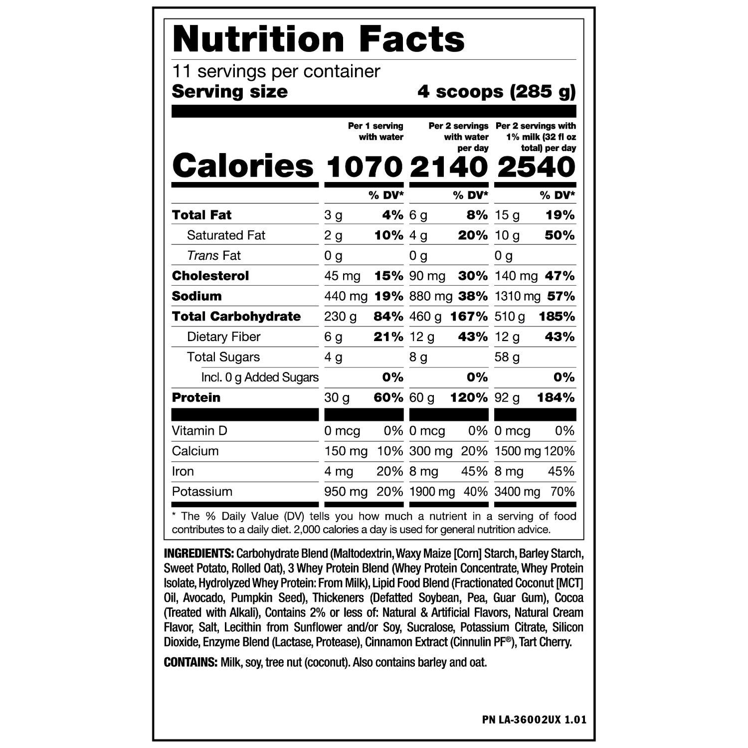 mutant mass extreme gainer 2500 2.72 kg (5.9 lb), triple chocolate ( old packing )