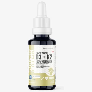 Home schinoussa 100% vegan vitamin d3 + k2 drops