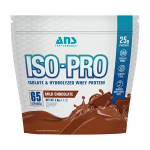 ans performance iso pro isolate & hydrolyzed whey protein 4.4lbs, 2kg