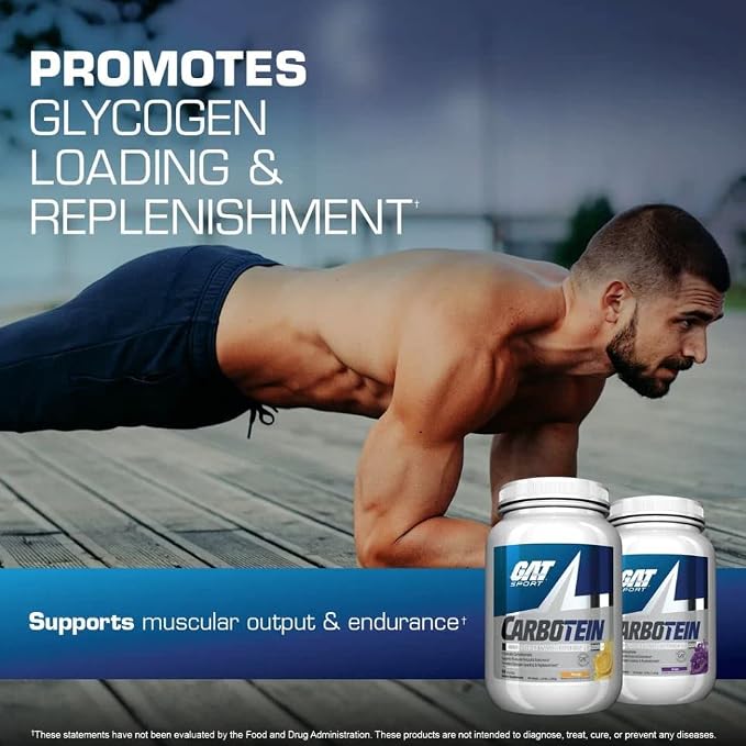 gat sport carbotein, 3.97 lbs (50 servings) | advanced carbohydrate formula for muscular health, muscle repair & energy support during workouts & recovery* gat sport carbotein, 3.97 lbs (50 servings) | advanced carbohydrate formula for muscular health, muscle repair & energy support during workouts & recovery*