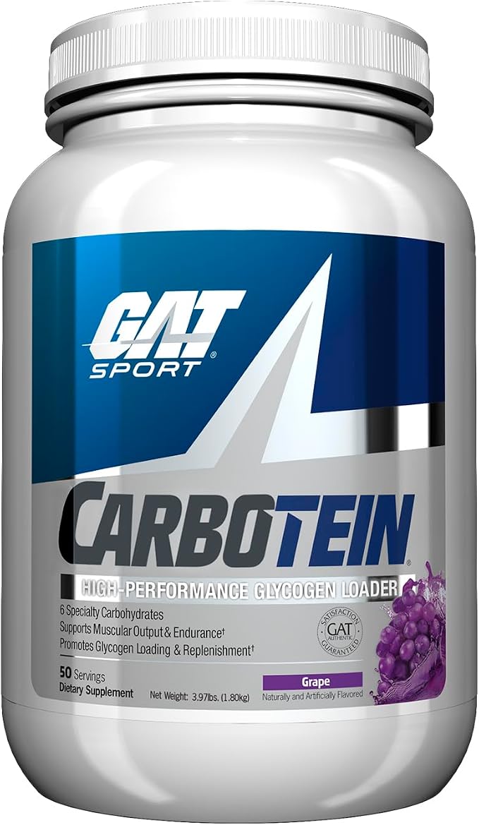 gat sport carbotein, 3.97 lbs (50 servings) | advanced carbohydrate formula for muscular health, muscle repair & energy support during workouts & recovery* gat sport carbotein, 3.97 lbs (50 servings) | advanced carbohydrate formula for muscular health, muscle repair & energy support during workouts & recovery*